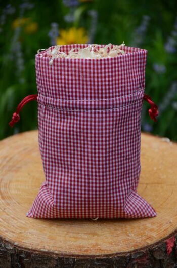 Zirbensäckchen Karo Rot – Bild 4